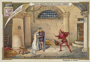 Scène uit Faust, een opera van Charles Gounod